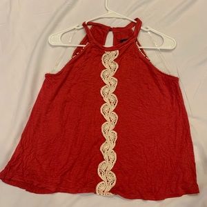 Never worn red  lace tank top
